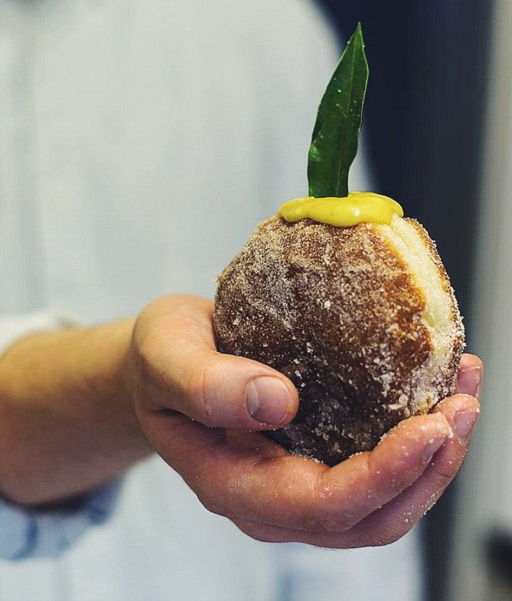 Clementine curd doughnut at HH Bakery. Source: DWD.